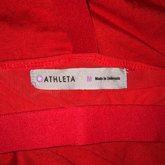 Athleta Maxi Dress with Shelf Bra - Red Size M - Picture 5 of 6